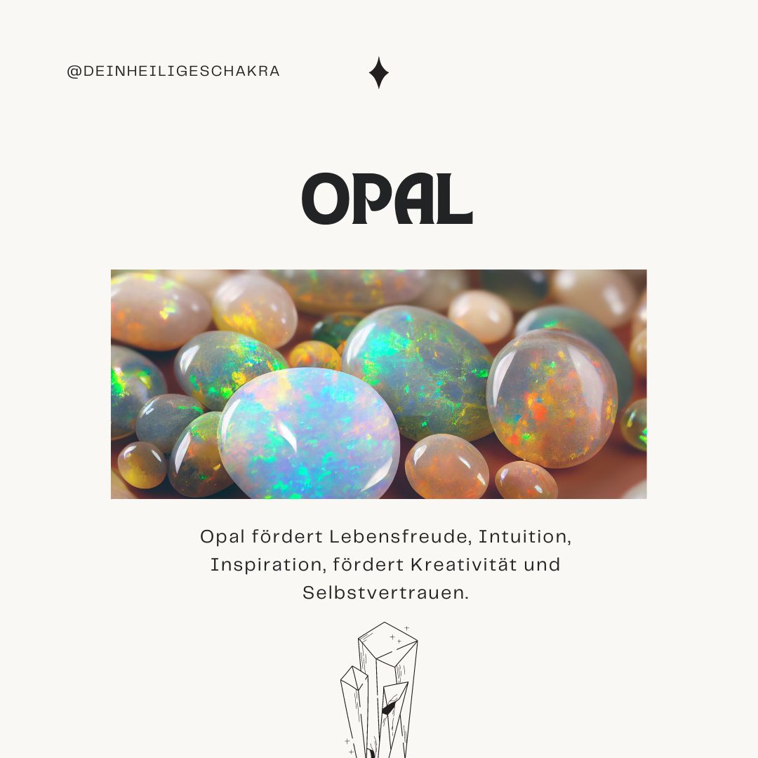 OPALIT / OPAL Trommelstein - Anti Stress  Dein Heiliges Chakra   