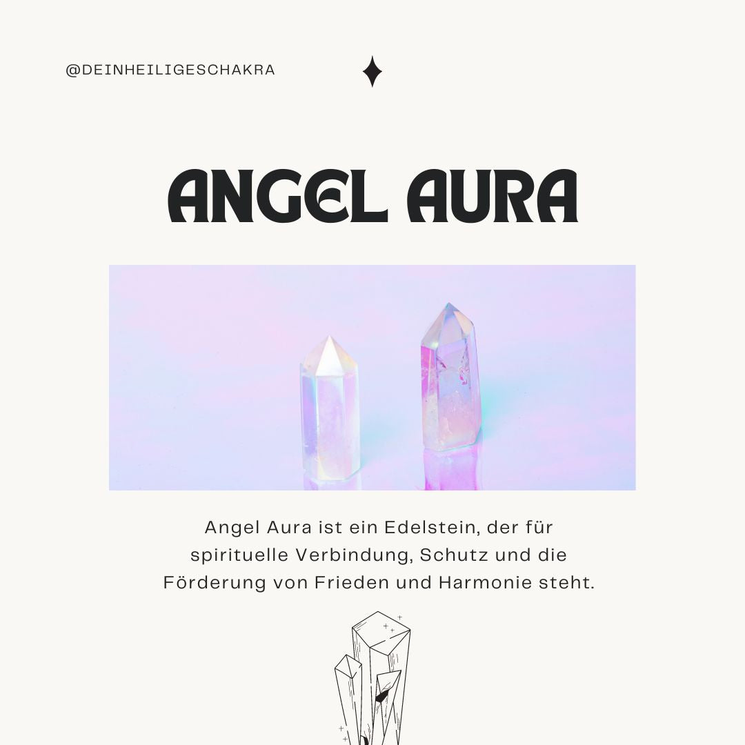 ANGEL AURA Trommelstein - Harmonie & Heilung  Dein Heiliges Chakra   