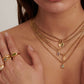 Kristall Gold Halskette - Du wählst 0 Dein Heiliges Chakra   
