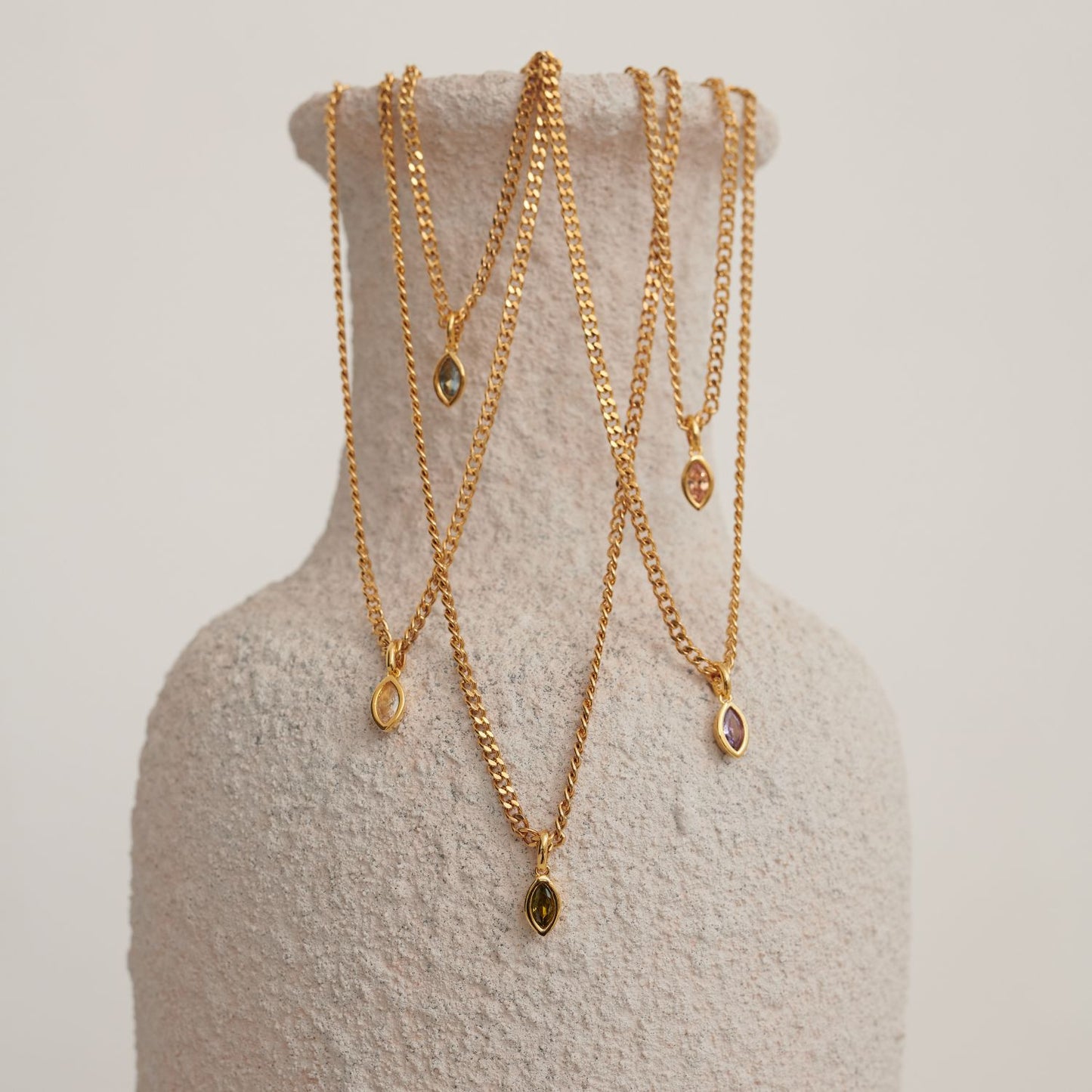 Kristall Gold Halskette - Du wählst 0 Dein Heiliges Chakra   