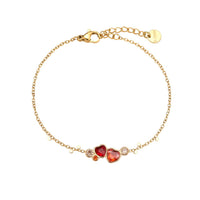 RUBIN LOVE Armband - Ultimative Liebe Armbänder Dein Heiliges Chakra Gold
