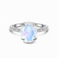 Passion - Ring  Dein Heiliges Chakra Mondstein 925er Silber 5