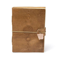 Notizbuch Blume des Lebens mit Rosenquarz