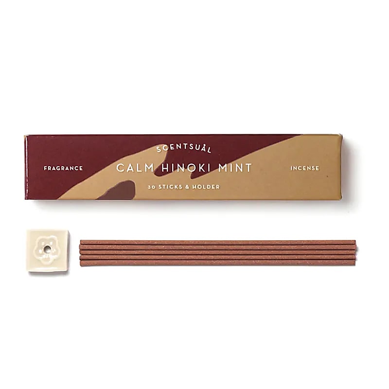 Räucherstäbchen mit Halter - Beruhigende Hinoki Minze Räucherstäbchen Dein Heiliges Chakra