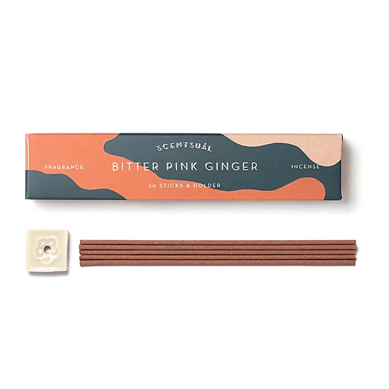 Räucherstäbchen mit Halter - Bitterer Rosa Ingwer Räucherstäbchen Dein Heiliges Chakra