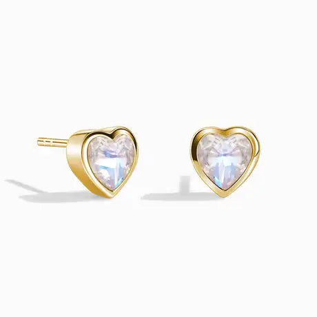 Mondstein Love Ohrringe - Intuition & Weiblichkeit 0 Dein Heiliges Chakra Gold