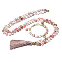 Edelstein Mala Halskette Turmalin - Schutz & Erdung Mala Ketten Dein Heiliges Chakra