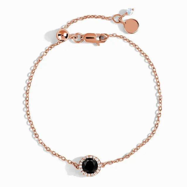 Magisches Armband - Du wählst  Dein Heiliges Chakra Turmalin 18k Roségold 