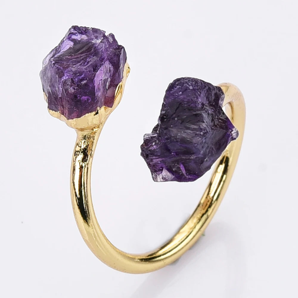 Dein Geburts Stein -  Ring  Dein Heiliges Chakra Februar - Amethyst  