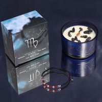 STERNZEICHEN JUNGFRAU - Kerze & Armband