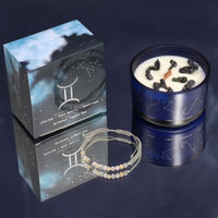 STERNZEICHEN ZWILLINGE - Kerze & Armband