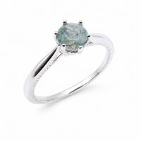 MOOSACHAT Ring - Wachstum 925er Silber Ringe Dein Heiliges Chakra