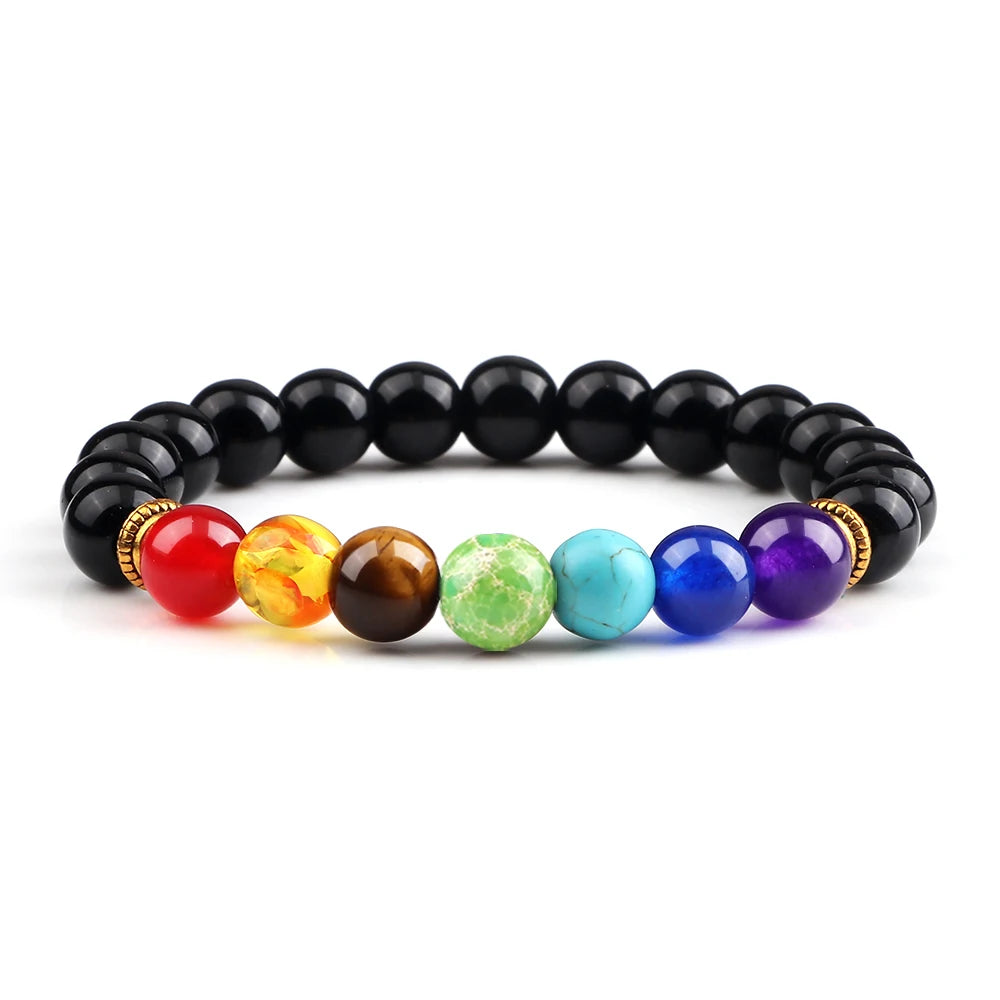 TURMALIN Armband - 7 Chakren Balance Armbänder Dein Heiliges Chakra