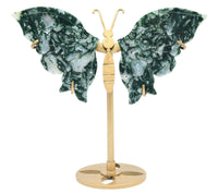 MOOSACHAT Schmetterling - Stein des Lebens & der Erneuerung Kristalle Dein Heiliges Chakra