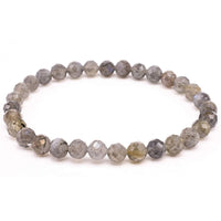 Labradorit 6mm facettierte Perlen Armband -  Schutz & Balance