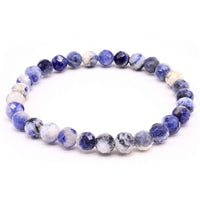 SODALITH 6mm facettierte Perlen Armband - Harmonie