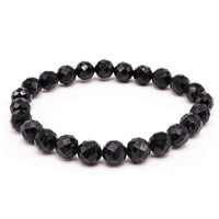 TURMALIN 8mm facettierte Perlen Armband - Schutz
