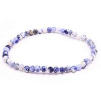 SODALITH 4mm facettierte Perlen Armband - Harmonie