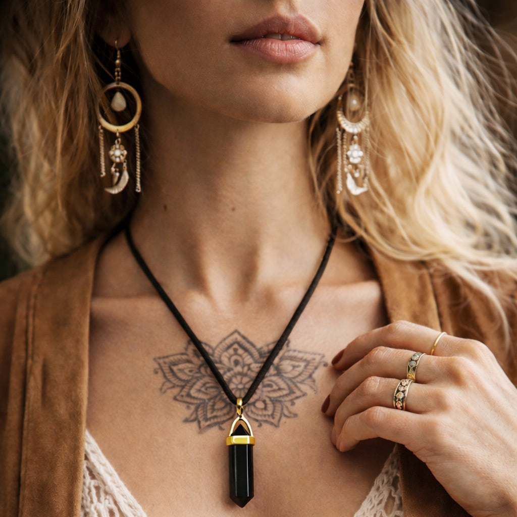 TURMALIN Passion Halskette - Schutz Halskette Dein Heiliges Chakra