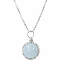 Universe Aquamarin Halskette - Ruhe Halskette Dein Heiliges Chakra