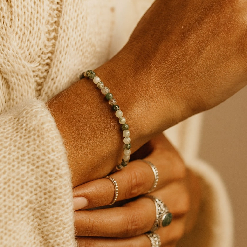 BAUMACHAT Armband - Erdung & innere Stärke 4mm Armbänder Dein Heiliges Chakra