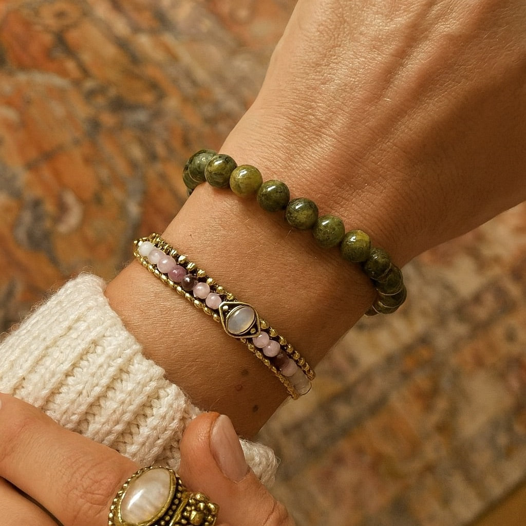 Grossular Armband - Neubeginn, Wachstum Armbänder Dein Heiliges Chakra