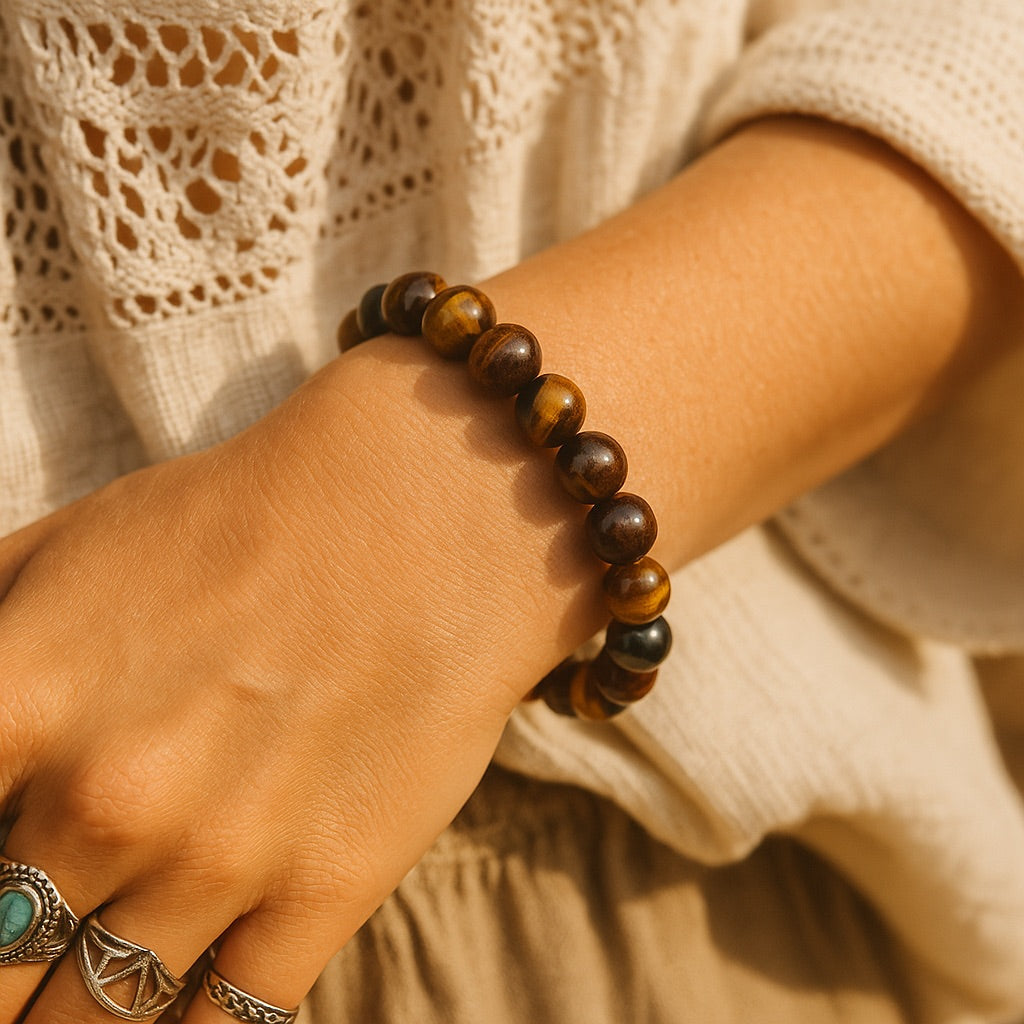 Tiger Auge Armband - Mut & Stärke Armbänder Dein Heiliges Chakra