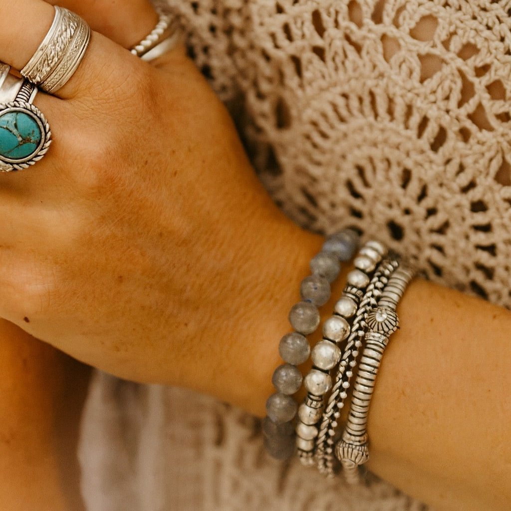 Labradorit Armband - Schutz & Balance Armbänder Dein Heiliges Chakra