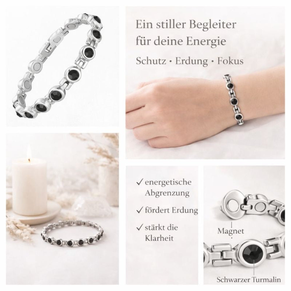 MAGNET Turmalin Armband - Schutz Armbänder Dein Heiliges Chakra