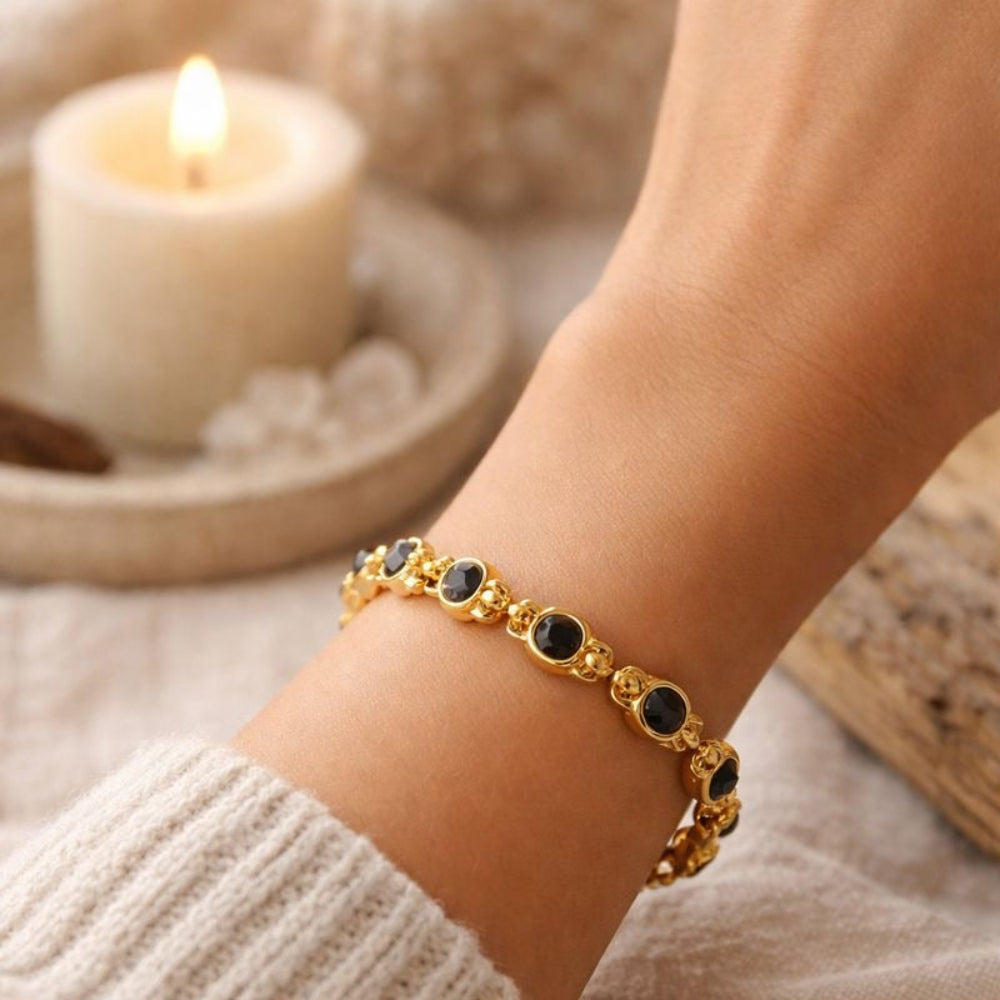 MAGNET Turmalin Armband - Schutz Armbänder Dein Heiliges Chakra