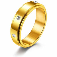 BERGKRISTALL Fidget Ring - Klarheit