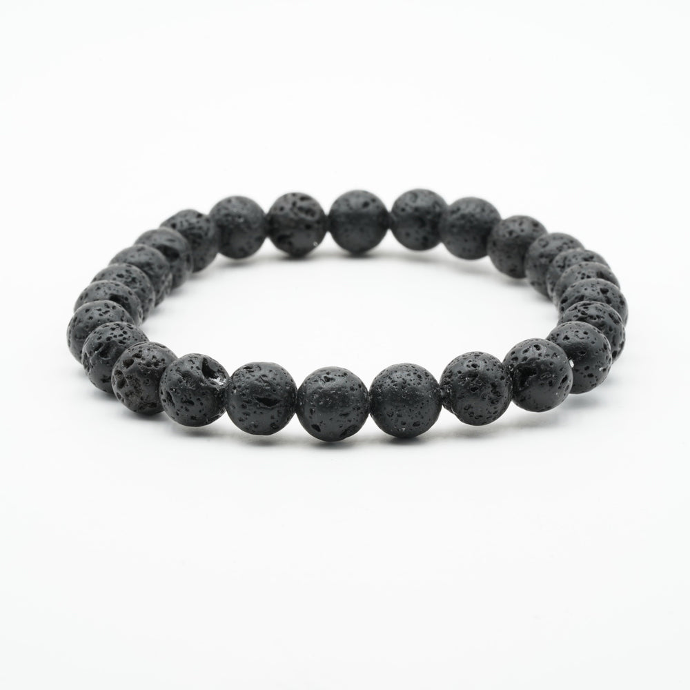 Lavastein Armband - Mannes Kraft Erdung Armbänder Dein Heiliges Chakra
