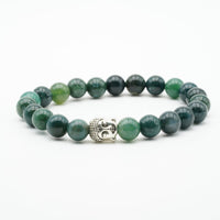 Moosachat Buddah Armband - innere Harmonie Armbänder Dein Heiliges Chakra