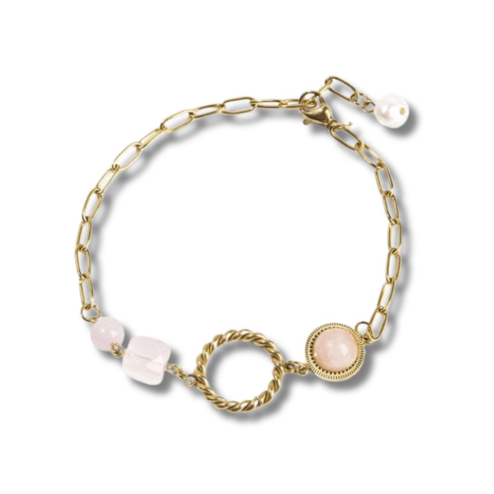 Rosenquarz Armband - Liebe Armbänder Dein Heiliges Chakra