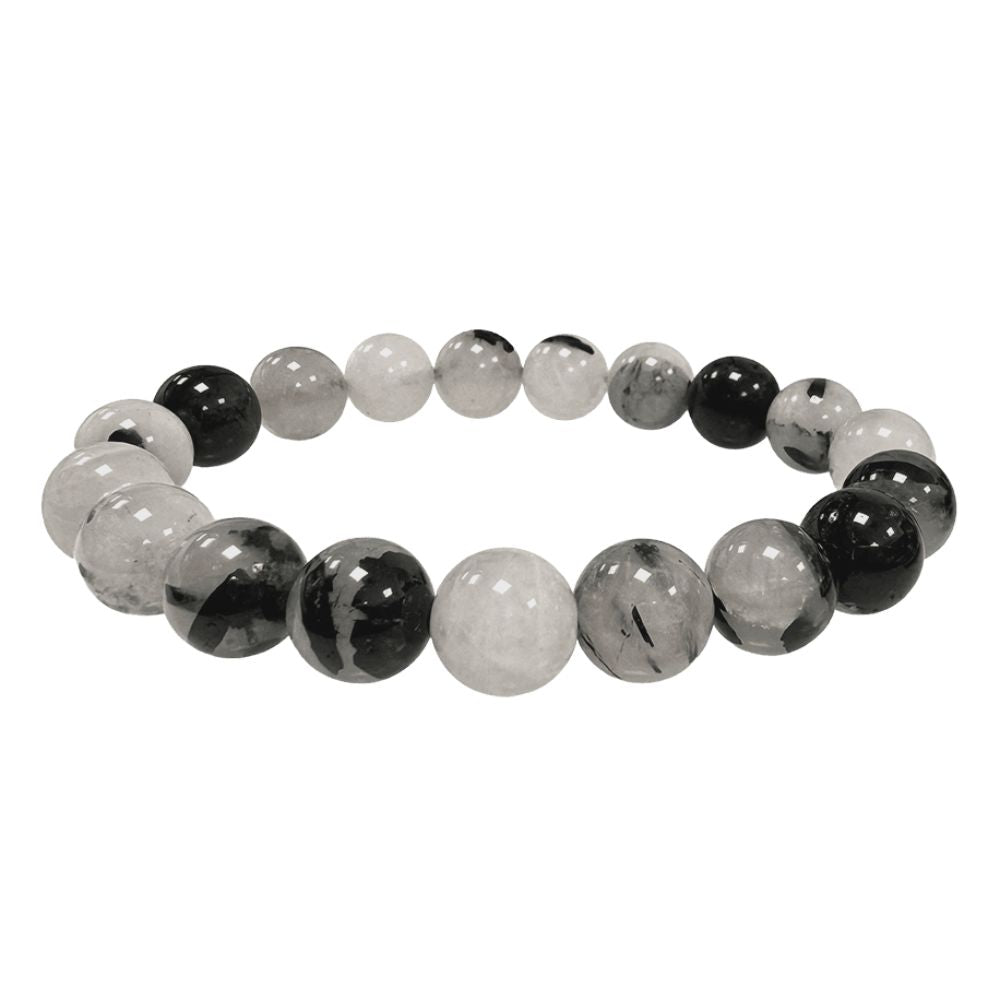 
                  
                    TURMALIN BERGKRISTALL Armband - Anti Negative Energie Armbänder Dein Heiliges Chakra
                  
                