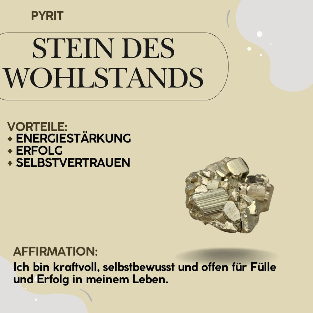 
                  
                    PYRIT Trommelstein - der Geldmagnet Kristalle Dein Heiliges Chakra
                  
                