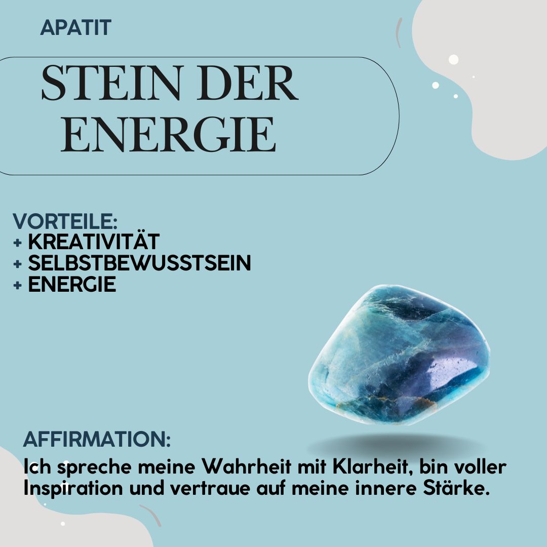 Apatit und Mondstein - Armband Armbänder Dein Heiliges Chakra