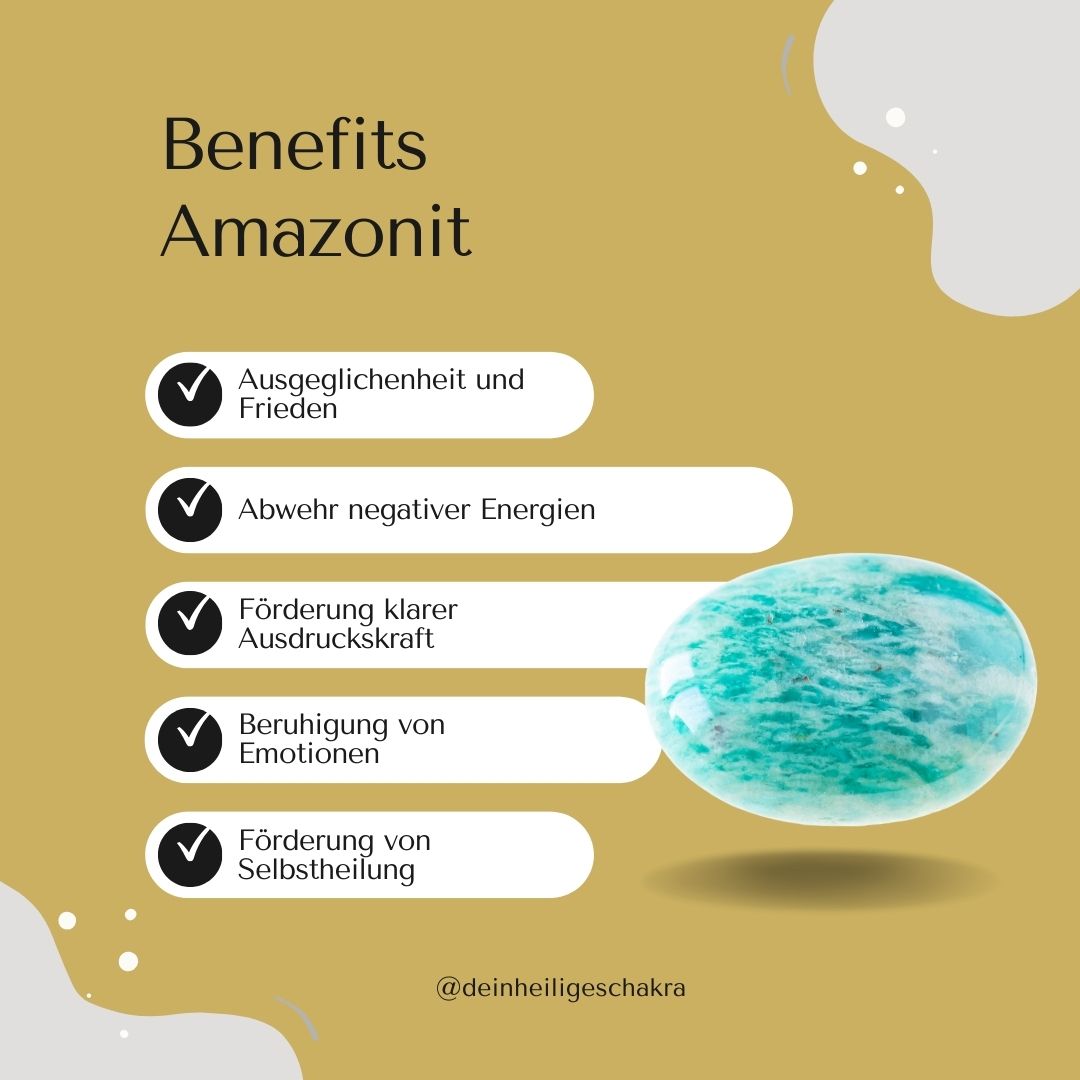 AMAZONIT Trommelstein - der Ruhepol Kristalle Dein Heiliges Chakra
