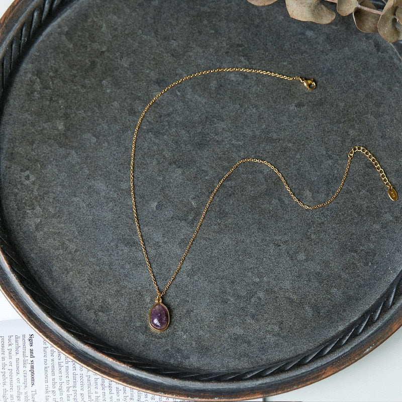
                  
                    Magisches Amulet - Halskette Halskette Dein Heiliges Chakra Amethyst
                  
                