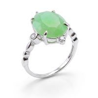 JADE Ring - Harmonie 925er Silber