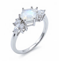 MONDSTEIN FLEUR Ring - Feminine Energie 925er Silber
