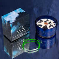 STERNZEICHEN WAAGE - Kerze & Armband