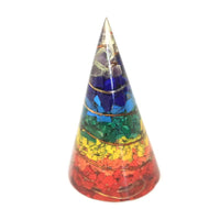 Orgonit Pyramide - 7 Chakren Kegel 80mm