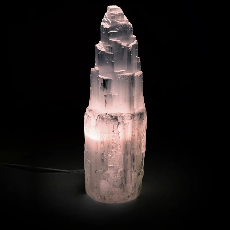 
                  
                    Große Selenit Lampe 0 Dein Heiliges Chakra   
                  
                