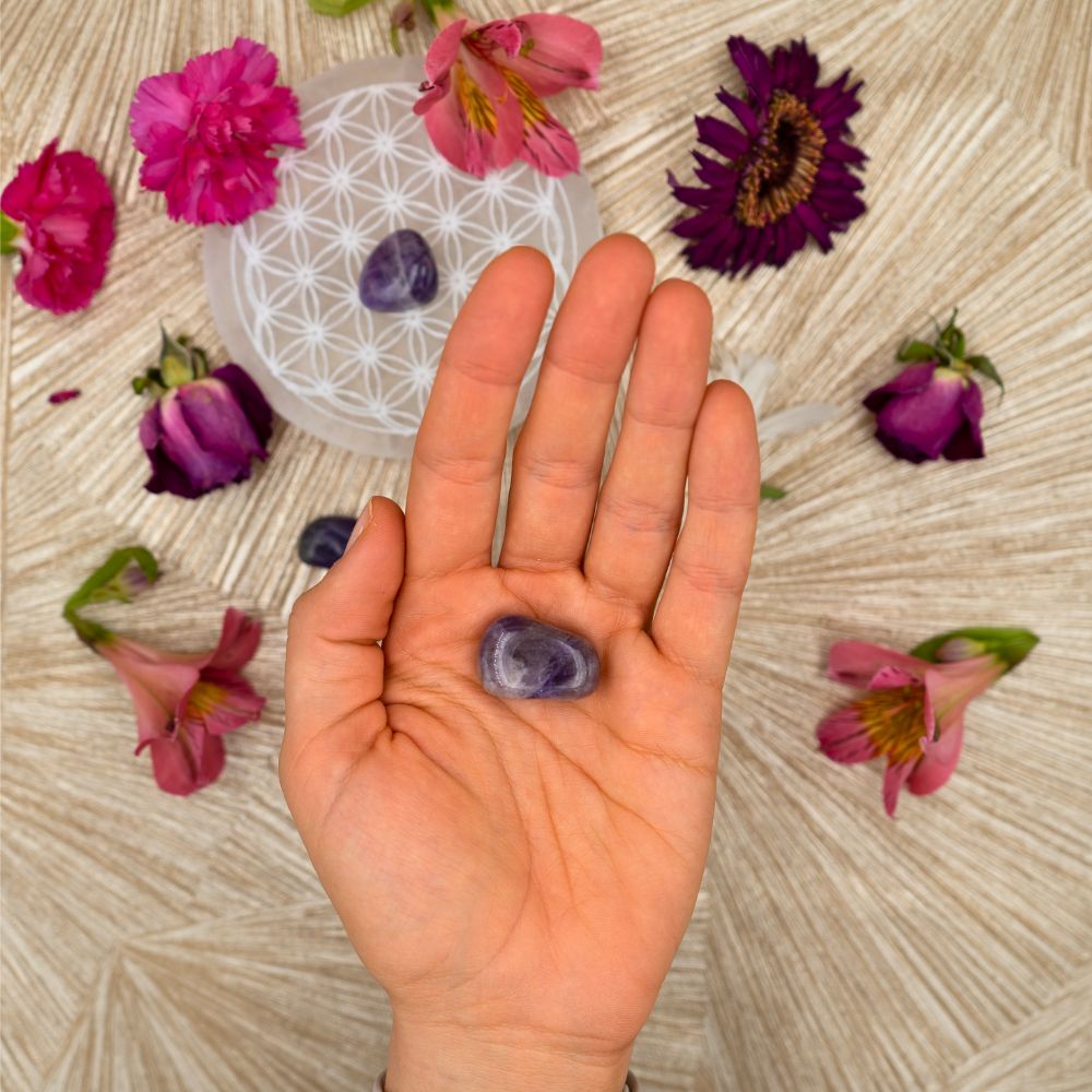 
                  
                    AMETHYST Trommelstein - Entspannung Kristalle Dein Heiliges Chakra
                  
                